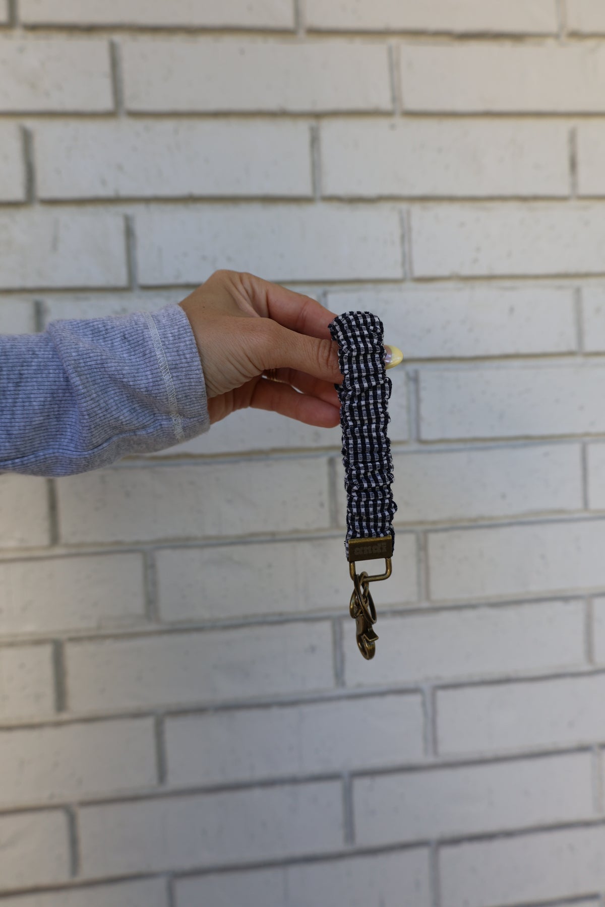 Keychain - Black Gingham