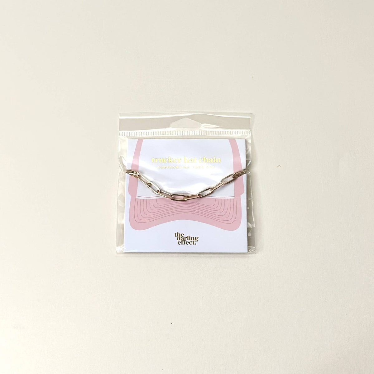 Trucker Hat Chain-Paperclip Chain-Gold