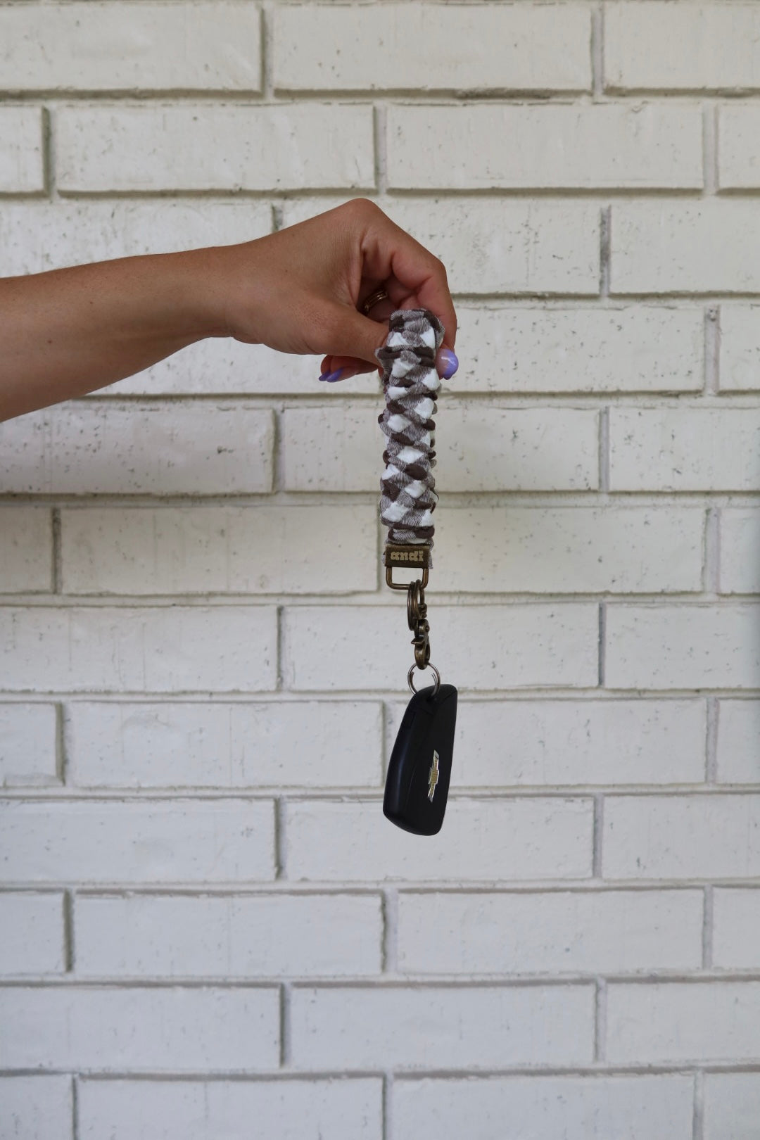 Checkered Keychain