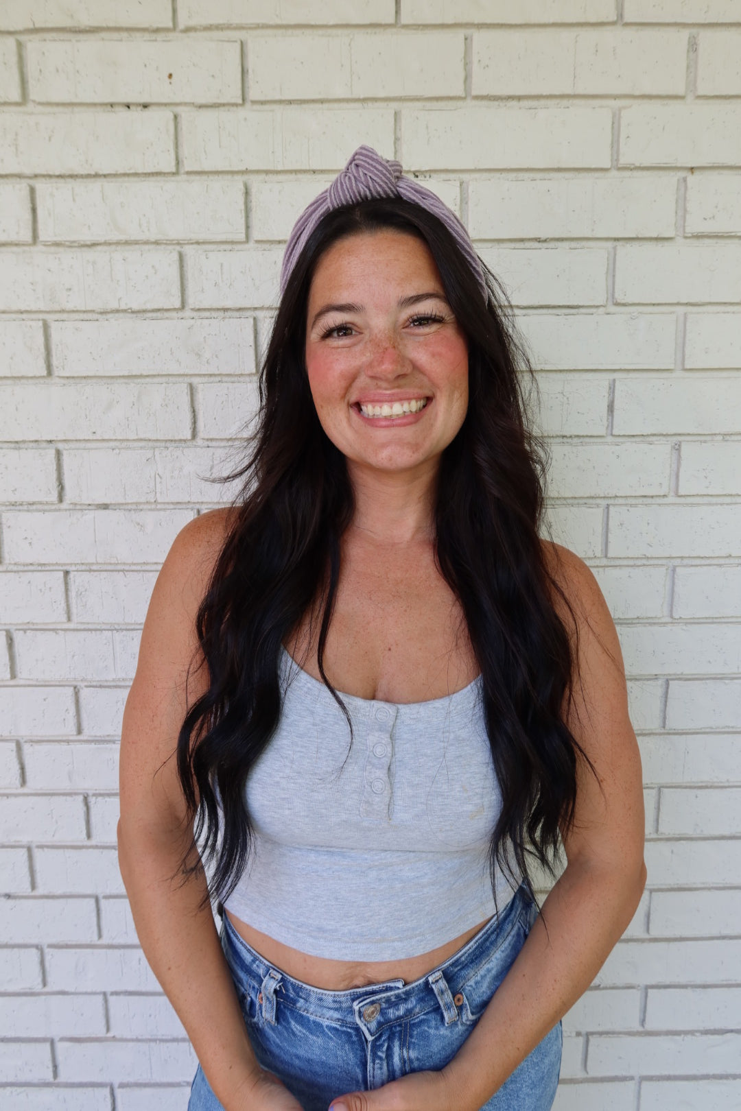 Purple Wavy Knot Headband