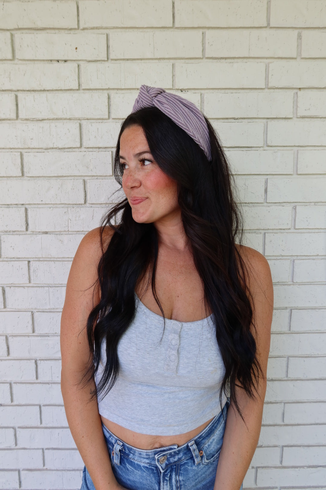 Purple Wavy Knot Headband