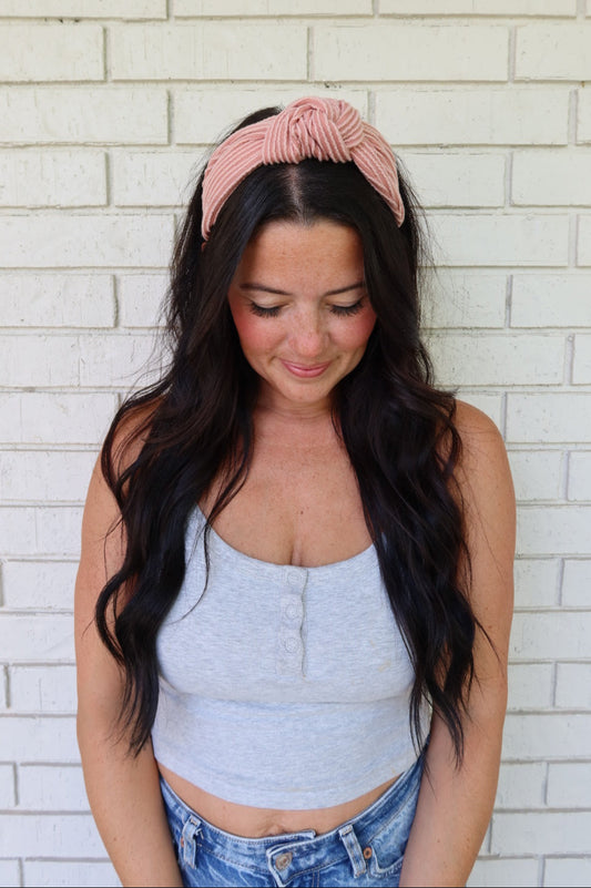 Rose Wavy Knot Headband