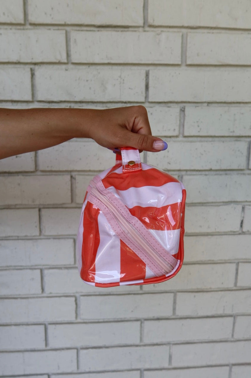 Stripe Makeup Bag