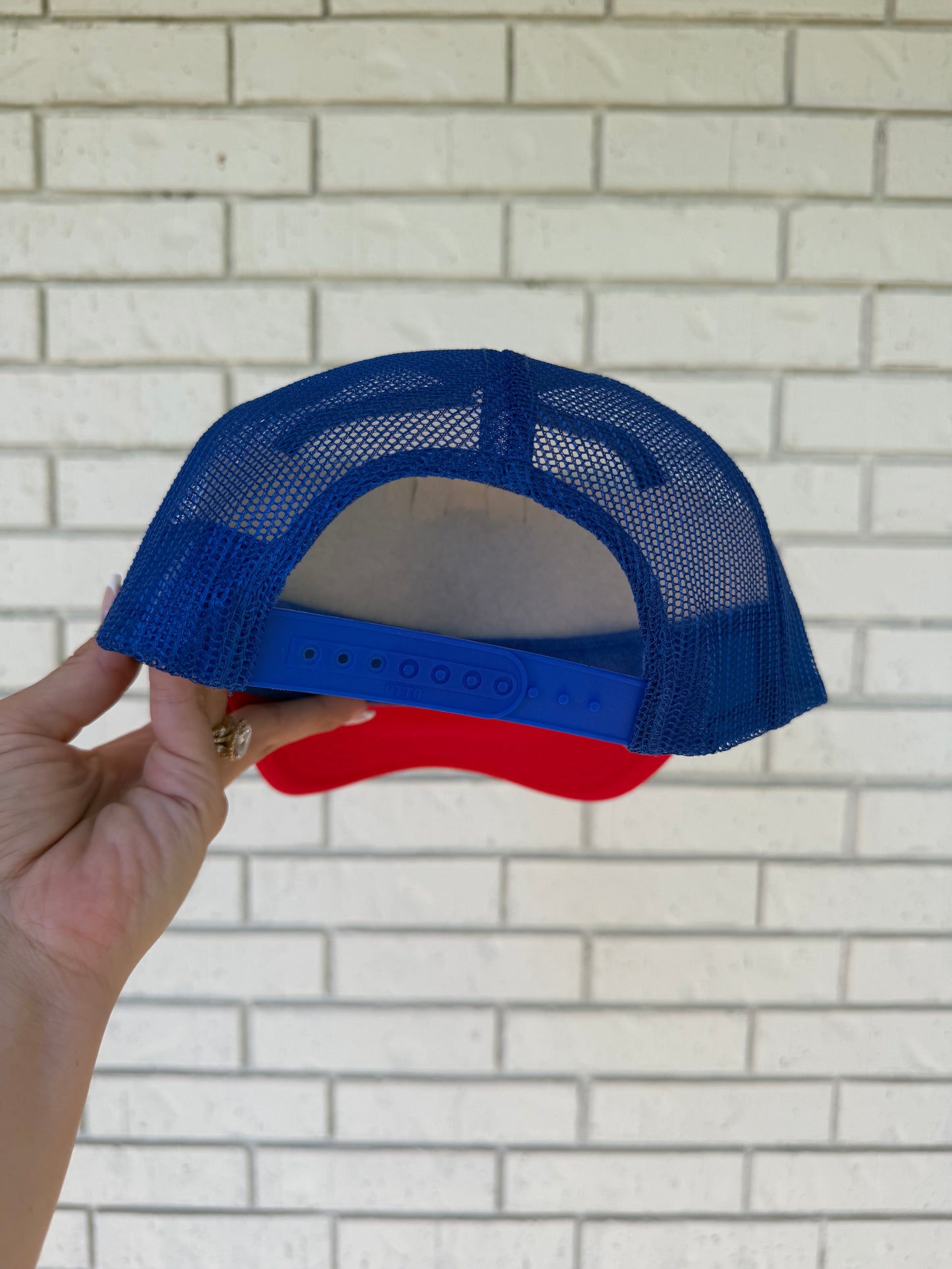 Beaded Flag Trucker