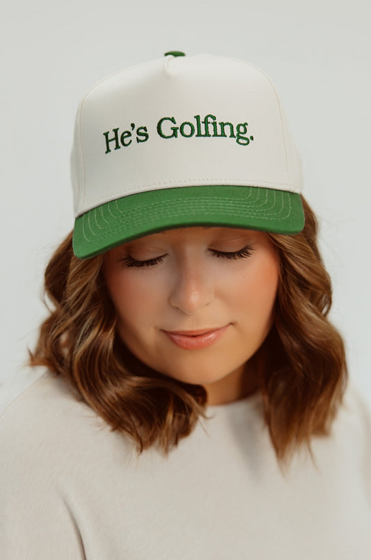 He's Golfing